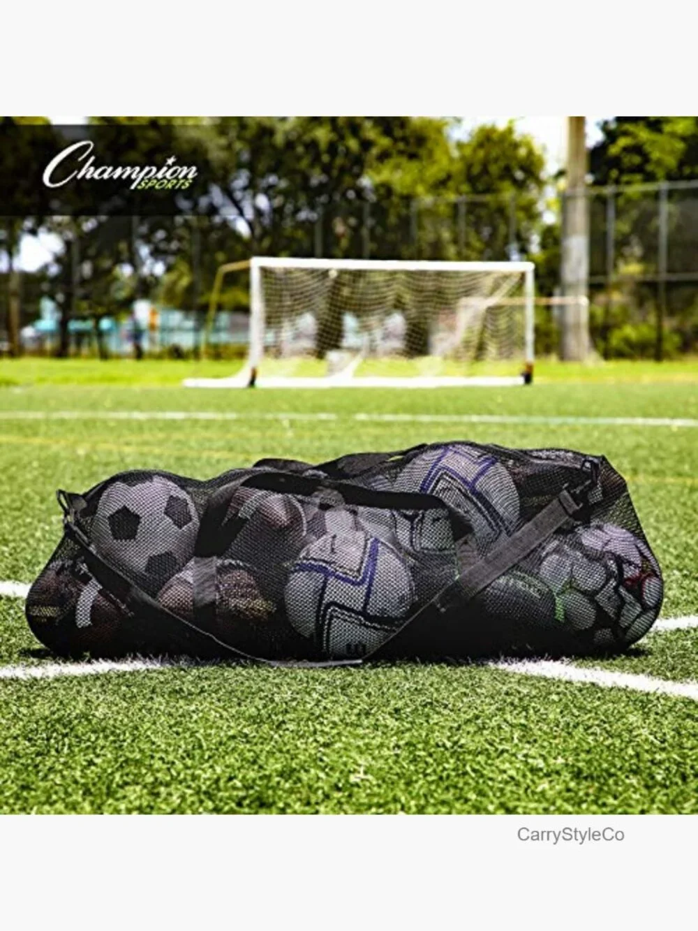 Oversized Mesh Duffle Bag - Breathable Sports & Travel Gear with Zipper &